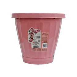 Vaso Com Prato Uninjet Rosa Tamanho 28