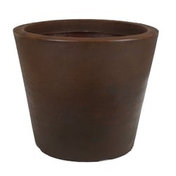 Vaso Cone Baixo Riscatto Ferrugem 30Cm