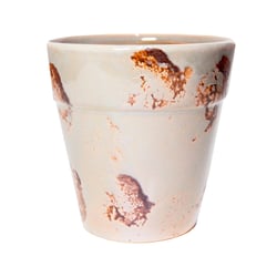 Vaso De Cerâmica Atlanta Beringela Tamanho 1 Para Jardim