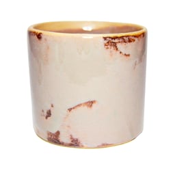 Vaso De Cerâmica Atlanta Tubo Berinjela Tamanho M Para Jardim