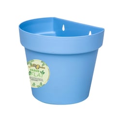 Vaso De Parede All Garden Flat Azul Para Jardim