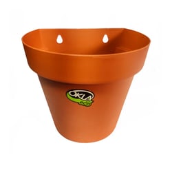 Vaso De Parede Okla Bari Eco Terracota Tamanho 2 Para Jardim