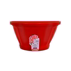Vaso De Parede Uninjet Vermelho Com Prato Para Jardim