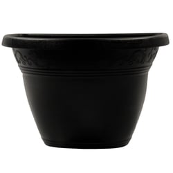 Vaso De Parede Vicenza Preto Tamanho 1 Para Jardim