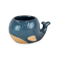 Vaso Decorativo Atlanta Cerâmica Baleia Para Jardim