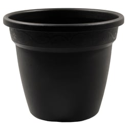 Vaso Decorativo Desli Vicenza Preto 13Cm Para Jardim - 13 Centímetros