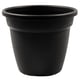 Vaso Decorativo Desli Vicenza Preto 13Cm Para Jardim - 13 Centímetros - 13 Centímetros