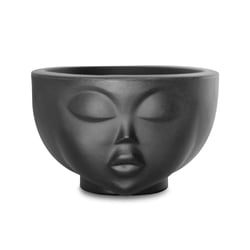 Vaso Decorativo Nutriplan Faces Menina Preto