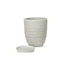 Vaso Decorativo Vasart Relevo Branco - Para Jardim - 24 Centímetros