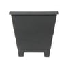 Vaso Desli Milão 37Cm Preto Para Jardim - 37 Centímetros