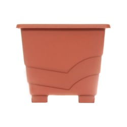 Vaso Desli Milão Marrom 13Cm Para Jardim - 13 Centímetros