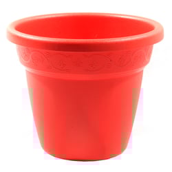 Vaso Desli Vicenza Vermelho 19Cm Para Jardim - 19 Centímetros