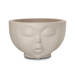 Vaso Faces Menina Nutriplan Cor Cimento