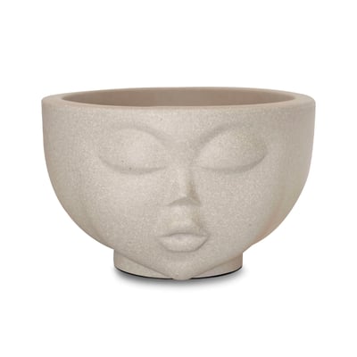 Vaso Faces Menina Nutriplan Cor Cimento
