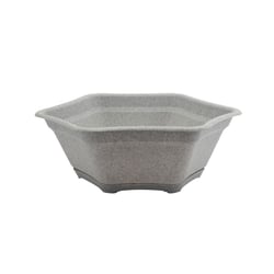 Vaso Granito Desli Para Suculenta E Bonsai - Com Prato