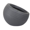 Vaso Inclinato Jateado Chumbo 23Cm - 1 Unidade