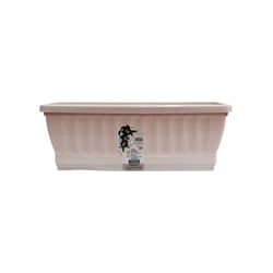 Vaso Jardineira Com Prato Uninjet Palha Para Jardim