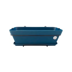 Vaso Jardineira Com Suporte Okla Bari Azul Cobalt