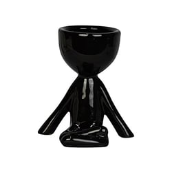 Vaso Meditação Ideias & Artes Preto - Casa E Jardim