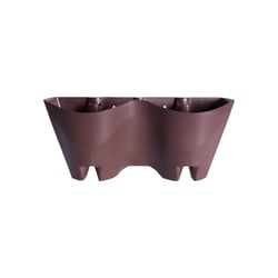 Vaso Modular Okla Parede Tabaco Para Jardim