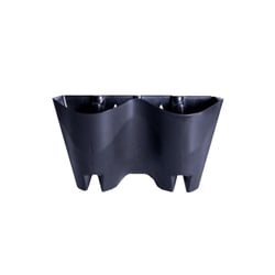 Vaso Modular Preto Parede Único Fg Import - 1 Unidade