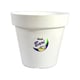 Vaso Okla Bari Branco 700Ml Para Jardim - 700 Mililitros - 700 Mililitros