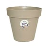 Vaso Okla Bari Cinza Taupe 2,4L Para Jardim - 2,4 Litros