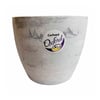 Vaso Okla Oxford Carrara Branco - 1,8L Para Jardim - 1,8 Litros