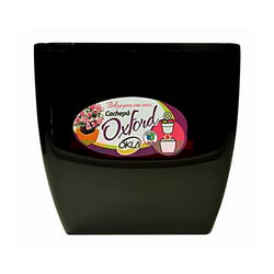 Vaso Okla Oxford Preto 3L Para Jardim - 3 Litros
