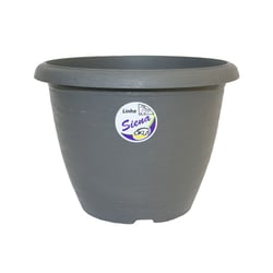 Vaso Okla Siena Cinza Tamanho 1 Para Jardim