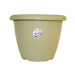 Vaso Okla Siena Cinza Taupe Para Jardim - Tamanho 1