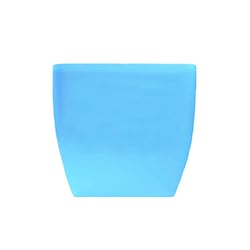 Vaso Oxford Quadrado Fg Import Azul Vintage 9 Cm