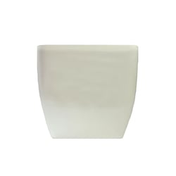 Vaso Oxford Quadrado Fg Import Branco 9 Cm - 500 Mililitros