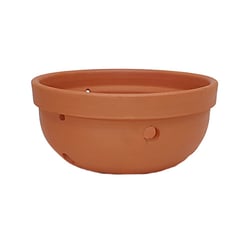 Vaso Para Orquídeas Boa Nova Cerâmica Natural Tamanho G
