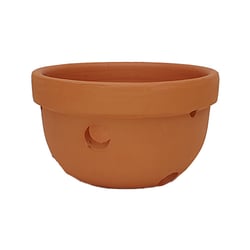Vaso Para Orquídeas Boa Nova Cerâmica Natural Tamanho P