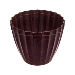 Vaso Plissado Evo Imbuia P Para Jardim - Tamanho P