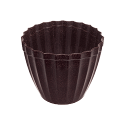 Vaso Plissado Evo Imbuia P - Tamanho G