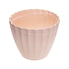 Vaso Plissado Evo Marfim Para Jardim