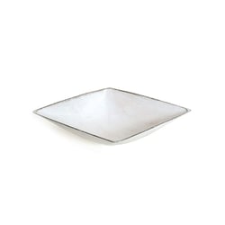 Vaso Quadrado Atlanta Branco E Preto Para Jardim