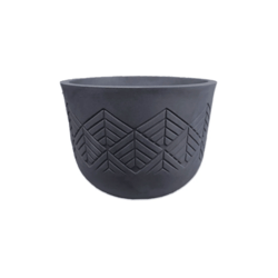Vaso Redondo Japi Preto Ardósia N° 33