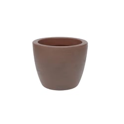 Vaso Redondo Malta Rusty Vasart 24Cm Para Jardim - 24 Centímetros
