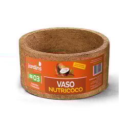 Vaso Redondo Nutriplan Nutricoco Tamanho 3 Para Jardim