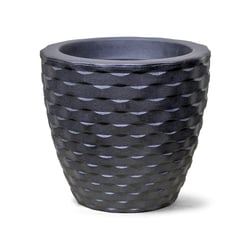 Vaso Redondo Terraza Elo Preto Para Jardim