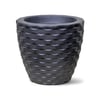 Vaso Redondo Terraza Elo Preto Para Jardim