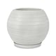 Vaso Relevo Esfera Antique Vasart Branco 48Cm Para Jardim - 48 Centímetros - 48 Centímetros