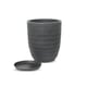 Vaso Relevo Vasart 24Cm Antique Preto Para Jardim - 24 Centímetros - 24 Centímetros