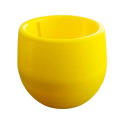 Vaso Terral Babyball Amarelo Para Jardim