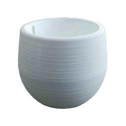 Vaso Terral Bigball Branco Para Jardim