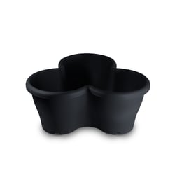 Vaso Treviso Preto Okla Para Jardim