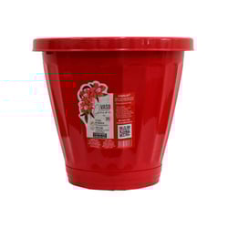 Vaso Uninjet Vermelho Com Prato - Casa E Jardim - Tamanho 35